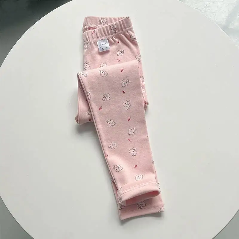 Bild 3: Herbst Winter Mädchen Legging Plus Samt Hosen für Kinder Baumwolle Elastische Kinder Hosen Vielseitige Dünne Kleinkind Warme Kleidung
