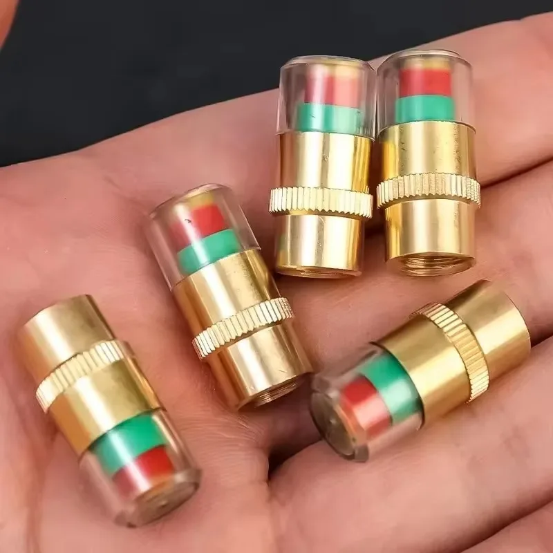 1~8Pcs Automotive External Valve Stem Tire Pressure Indicator Gauge Tire Pressure Monitor Alarm Valve Sensor Wheels  Accessories