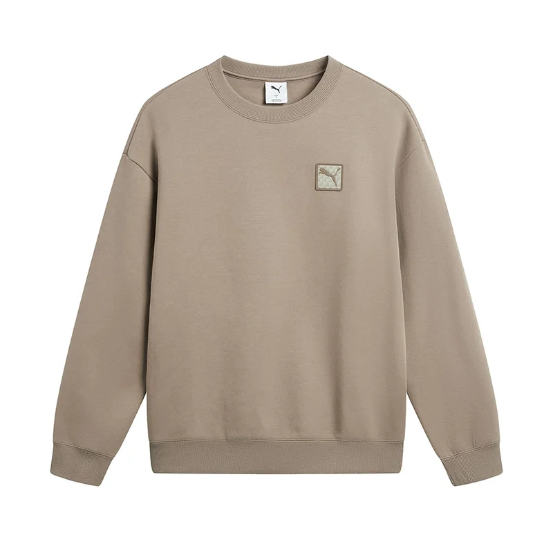 

Puma Brown Мужская и женская спортивная одежда Повседневная вязаная толстовка с круглым вырезом 63570779