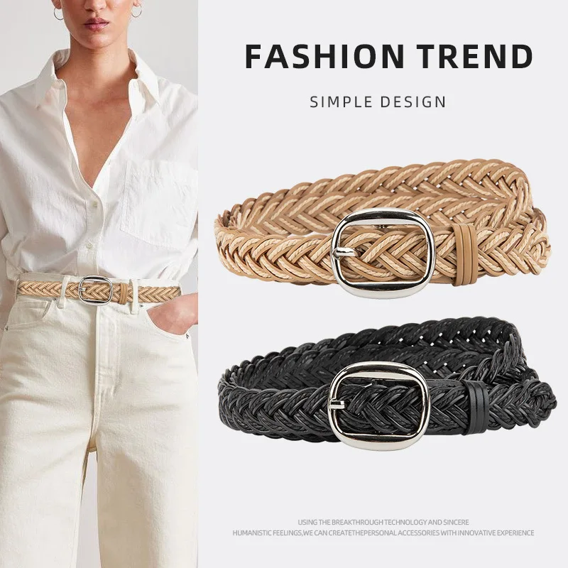 ผู้หญิงวินเทจถักรัดตัวหญิงCummerbundเสื้อเข็มขัดชุดDecrationเข็มขัดแคบJ301