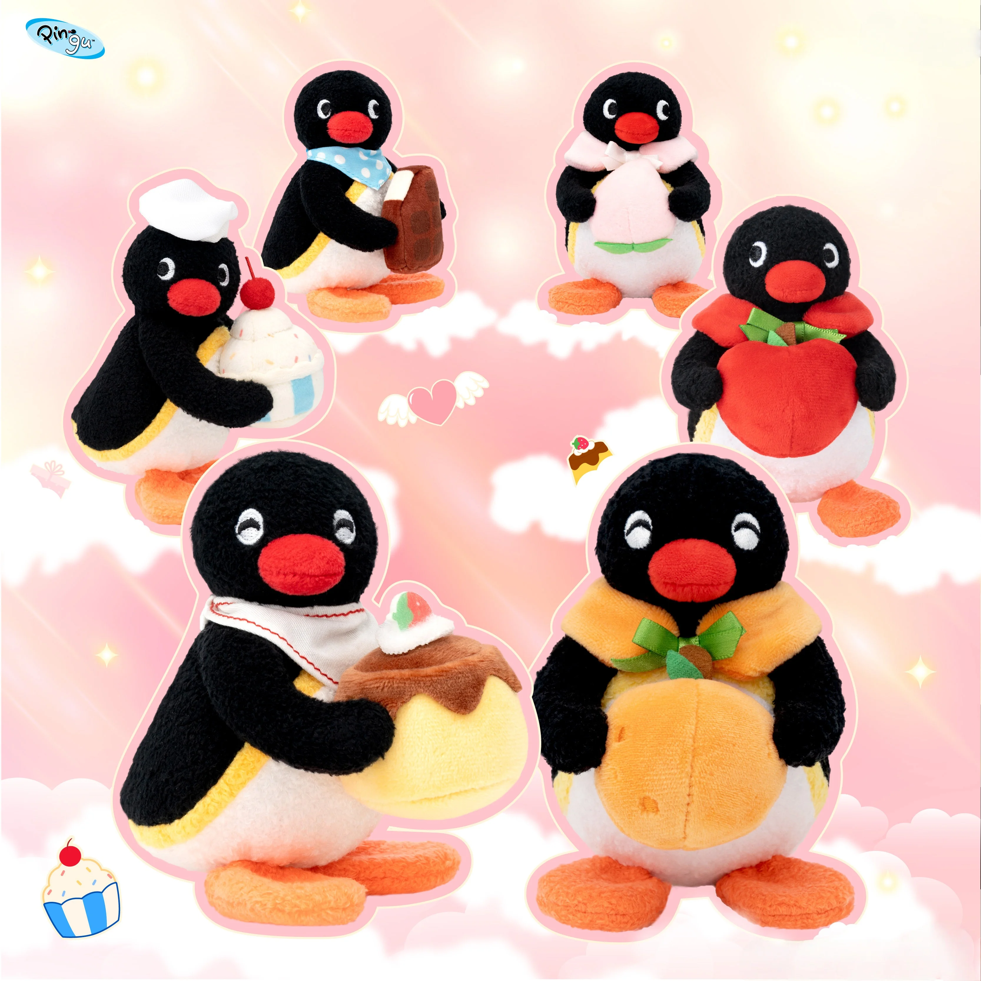 かわいいピングー スイートサプライズシリーズ 香り付きぬいぐるみペンダント キュートなペンギンバッグ バックパック飾り ぬいぐるみ 誕生日プレゼント