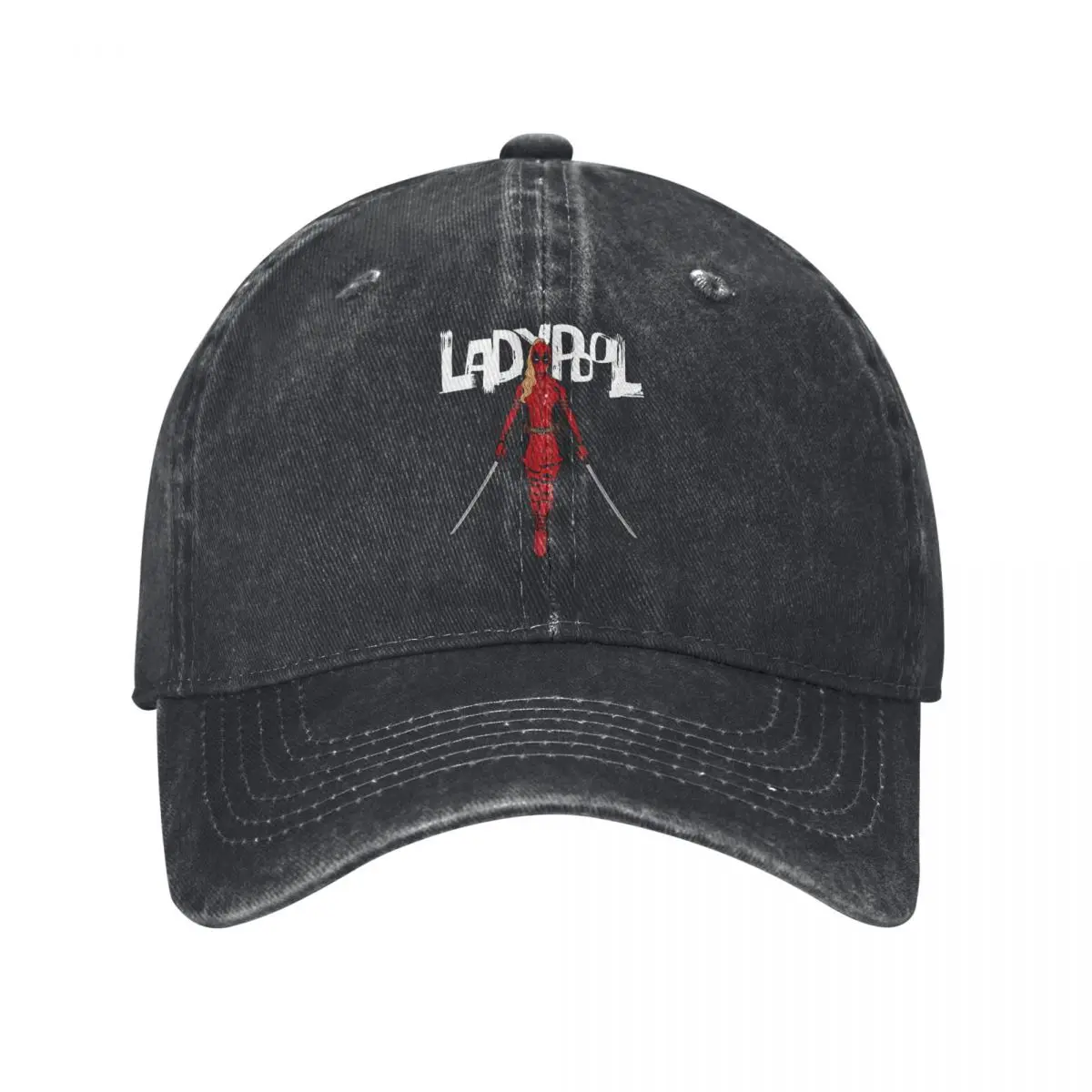 Deadpool & Lobezno-gorra de béisbol con espadas para hombre y mujer, gorro de algodón desgastado, ajustable, para correr y Golf