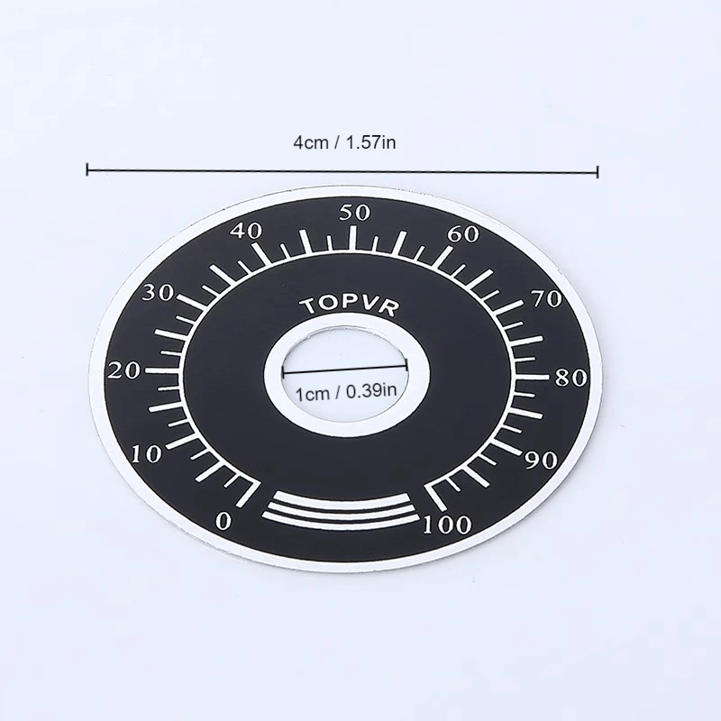 10 Sets Potentiometer Knob Kit MF-A03 Dial Knob + MF-A03 Bakelite Knob With Scale Plate Sheet Scale Digital Potentiometer Set