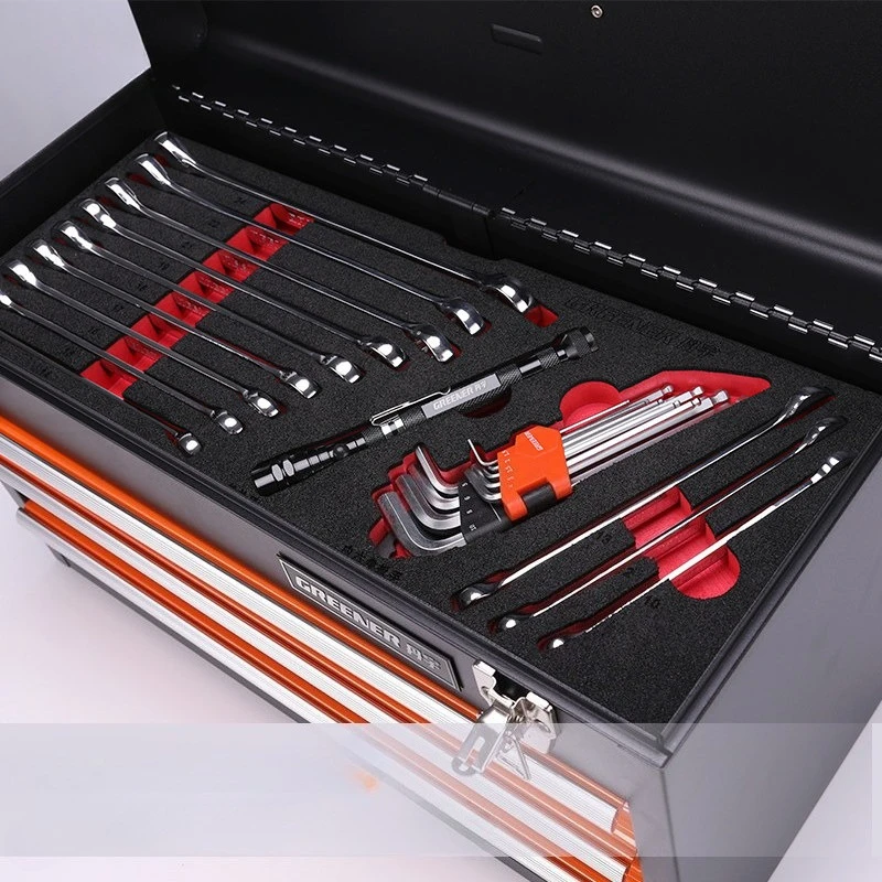 صندوق أدوات محمول مقاوم للماء وقابل للقفل، أداة معدنية ذات سعة كبيرة، منظم ورشة عمل جراج الصدر، Electricista #5