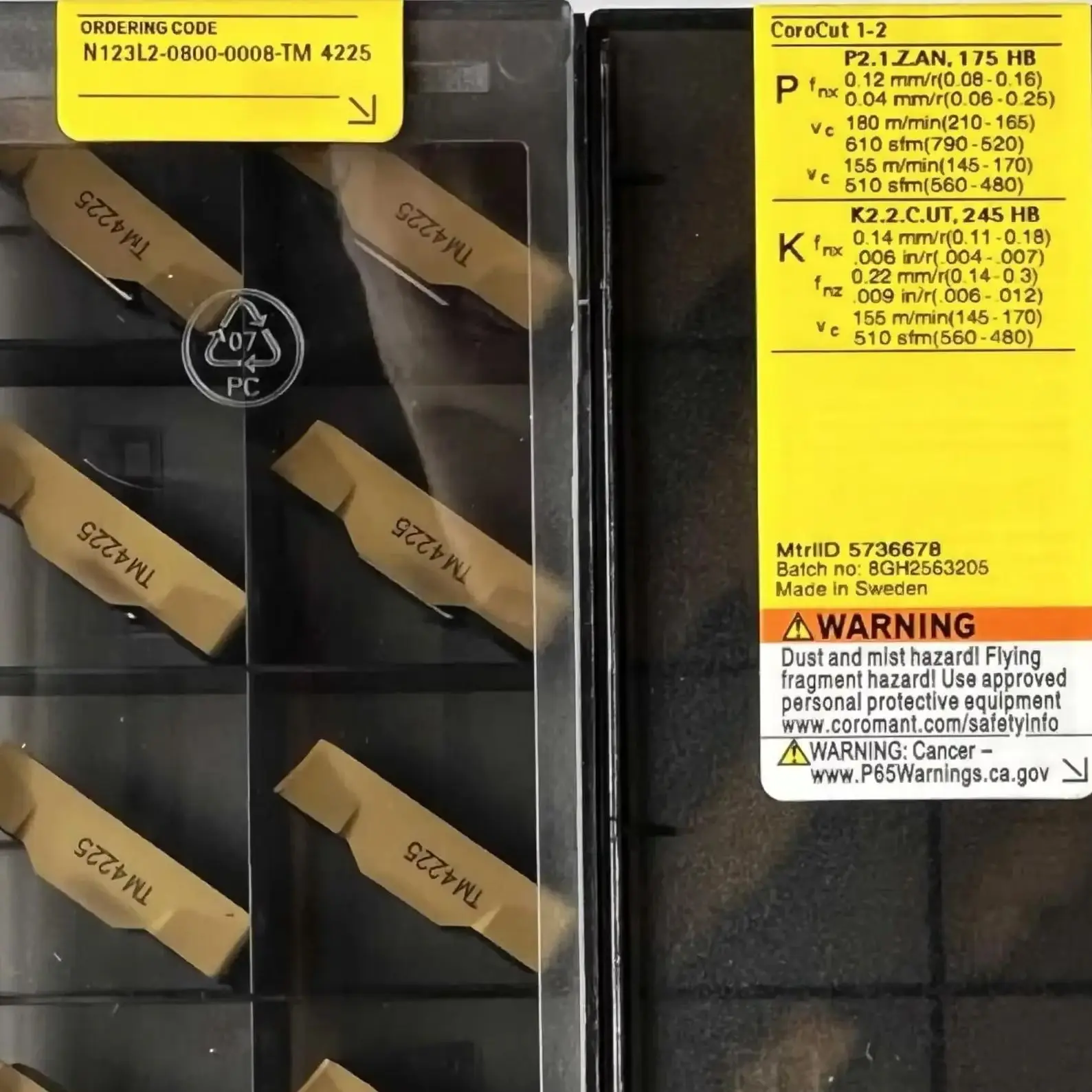 

N123L2-0800-0008-TM 4225 /Alloy blade 10 PCS