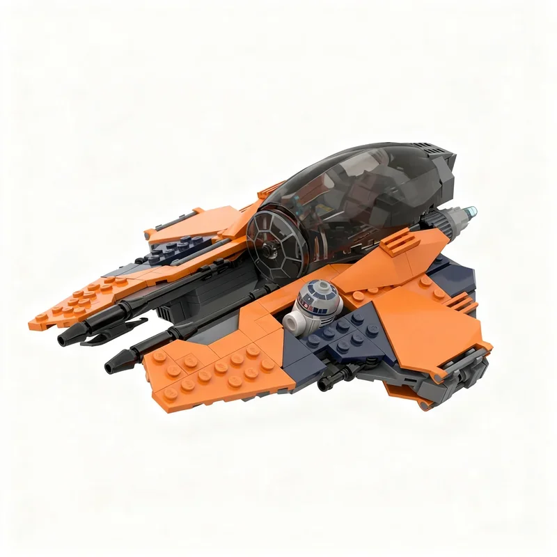 

381PCS Star Battle Movie Actis Class Interceptor Space Fighter Model DIY Creative Display Assembly Building Blocks Gift 75281