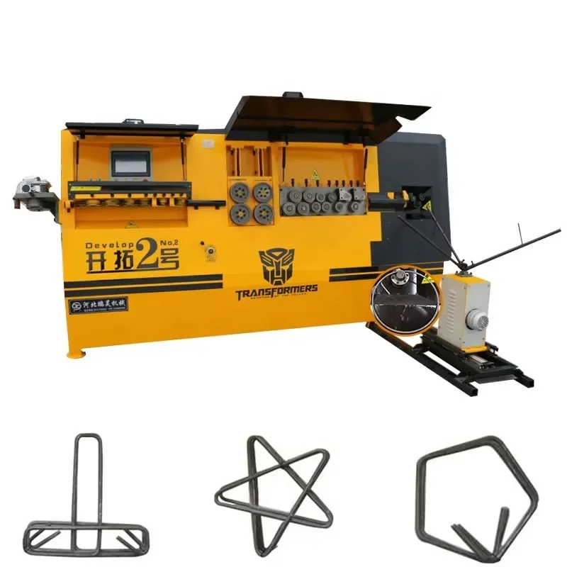 20kw Motor 4-12mm CNC Automatic Steel Wire Bender Spiral Rebar Bending Machine Stirrup Bending Machine