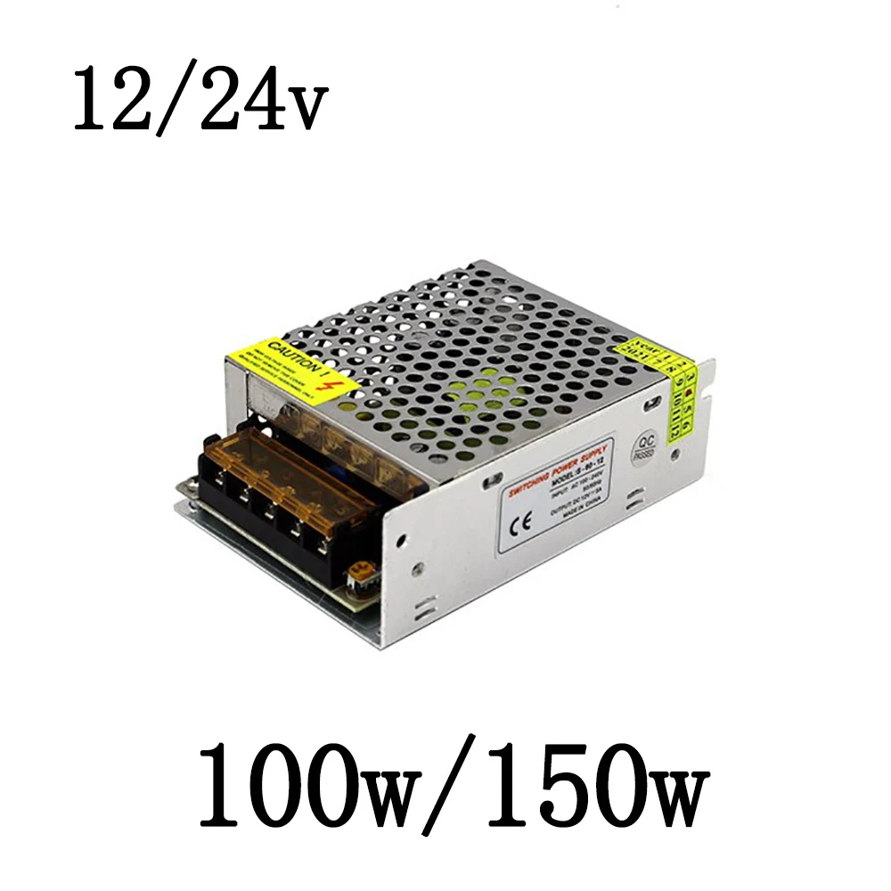 

100W 150W Lighting Transformers AC110V 220V to DC 12V 24V 100W 150W For CCTV LED Strip Power Supply Adapter