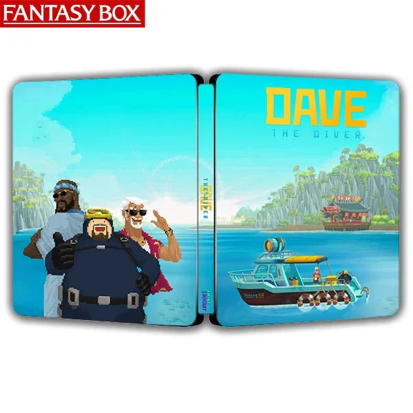 Dave The Diver Mint Rocket Limited Edition Steelcase FantasyBox (Customization,Steel case,Game CD not included)