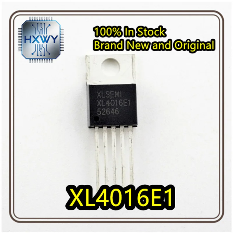 (10/50 pieces) XL4016E1 XL4016 Through-hole TO220-5 40V 8A DC-DC step-down chip, brand new, original, in stock, electronic IC.
