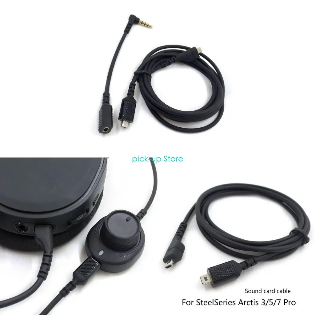 

Q5WA Environmentally Cables for Arctis 3/5/7 Gaming Headphone Replacement
