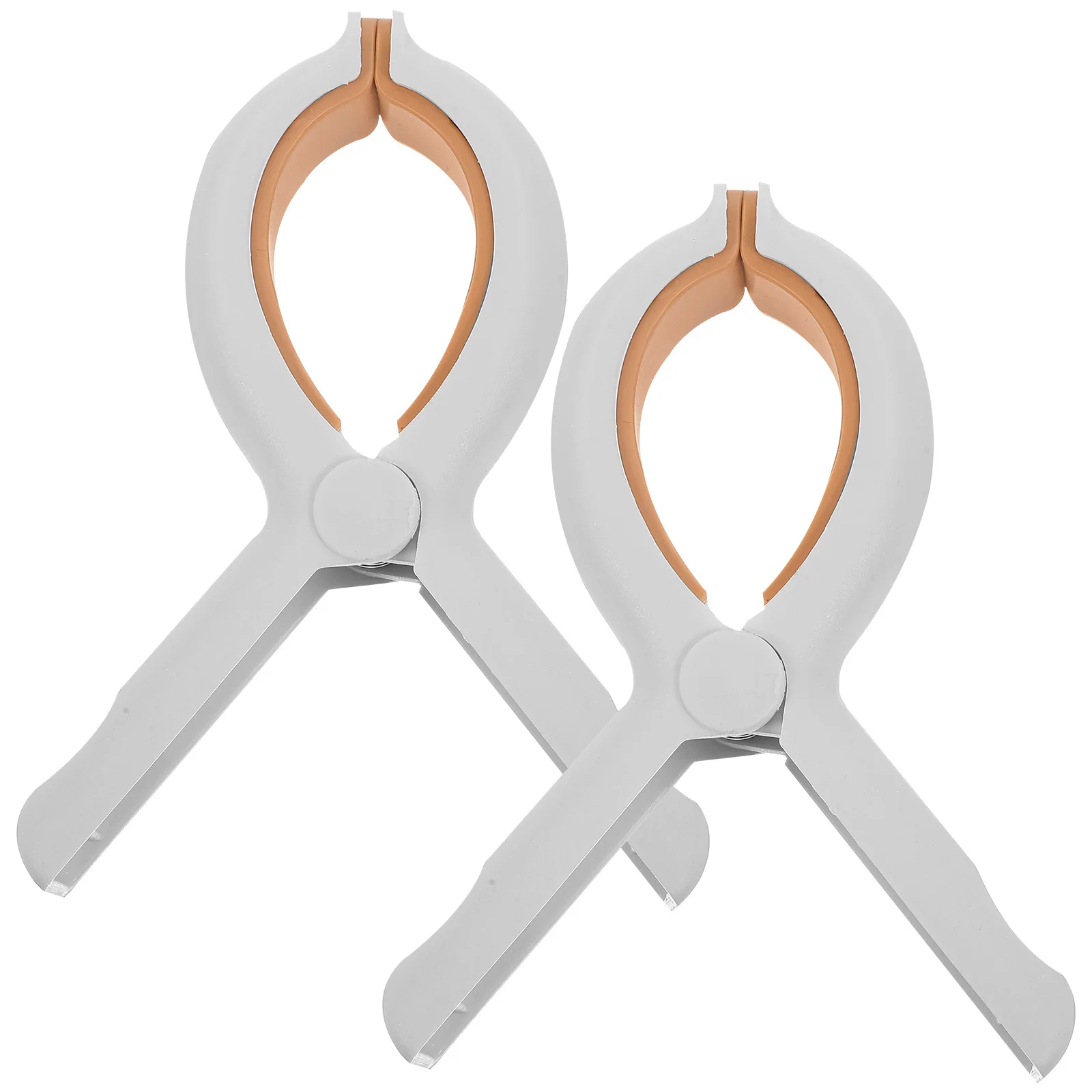 

2Pcs Large Non-Slip Clothespins Windproof Plastic Clips for Laundry Beach Towel Hanging Drying Clothing Pegs Sturdy Household