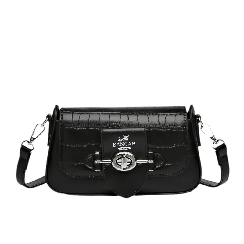 2025 حقيبة كروس جلدية نباتية للنساء نسيج حصاة محفظة مربعة صغيرة حزام قابل للتعديل حقيبة كتف متعددة الاتجاهات