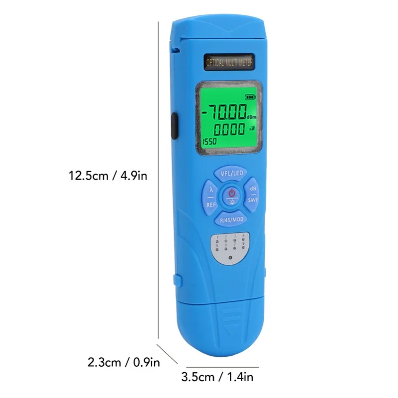 Optical Multimeter Multi Function Power Meter RJ45 Cable Network OPM Visual Fault Locator Finder 15km VFL REF Fiber Tester view 6