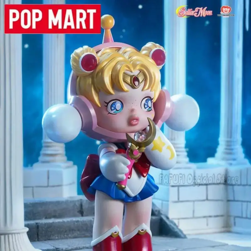 POPMART SKULLPANDA Sailor Moon Series Anime Action Figure Guess Bag Ornament Figurines Blind Box Desktop Dolls Model view 5