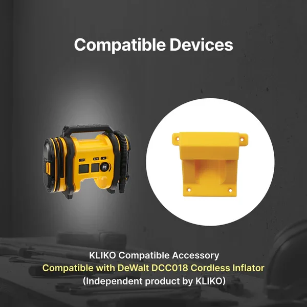 Wall Mount Compatible with Dewalt DCC018 Wall Holder Officially Certified Compatible for Cordless Drill