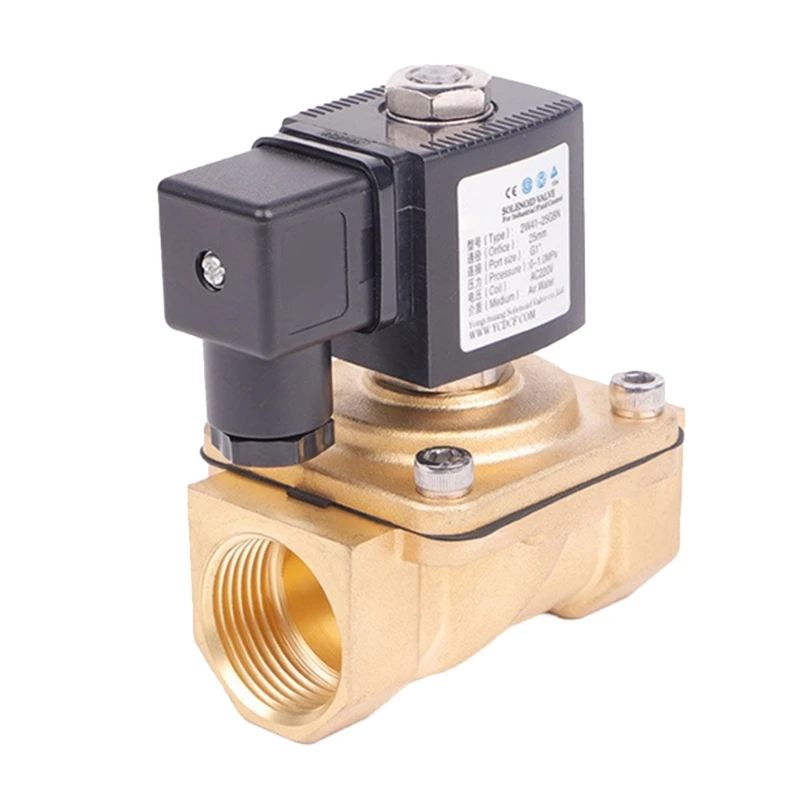 Industrial Water Valves DN15 Electric Valves Efficient Valves Brass Electromagnetic Valves for Water & Gas Applications Dropship