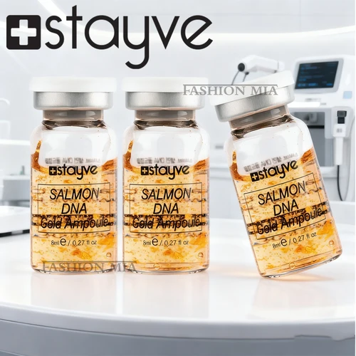 Stayve 8ml salmón DNA oro ampolla suero Kit cara reafirmante hidratante blanqueamiento nutritivo rejuvenecimiento cuidado de la piel