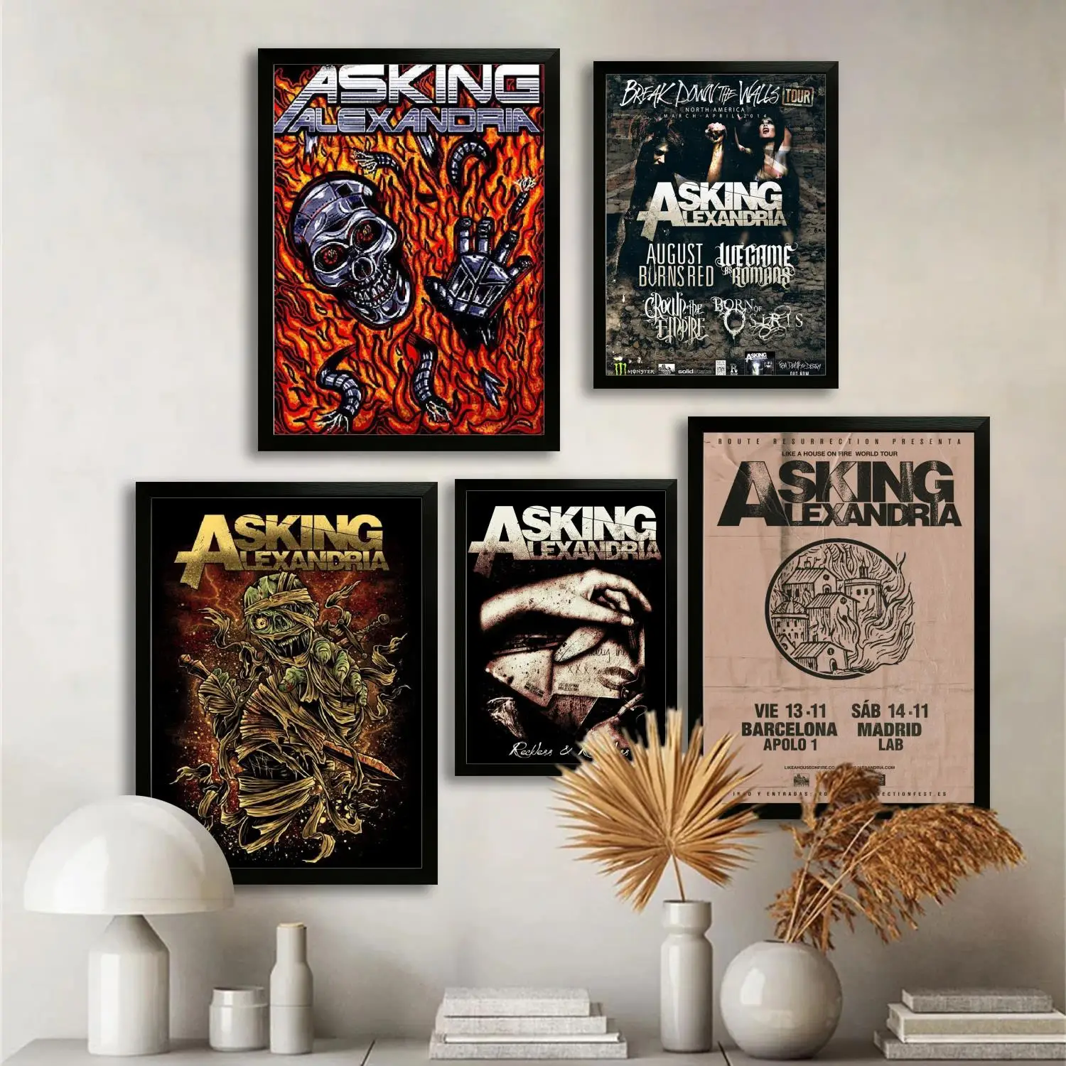 

asking alexandria Canvas Art Poster, Wall Art, Picture Print, Modern Family, Bedroom Decor, Posters,Decorative painting