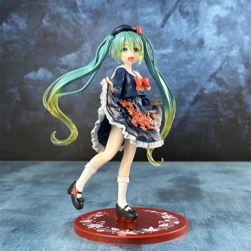 Hatsune Miku Four Seasons Maple Leaves Hatsune Miku Dress Cute Anime Peripherals Desktop Case Garage Kit Ornament Gifts