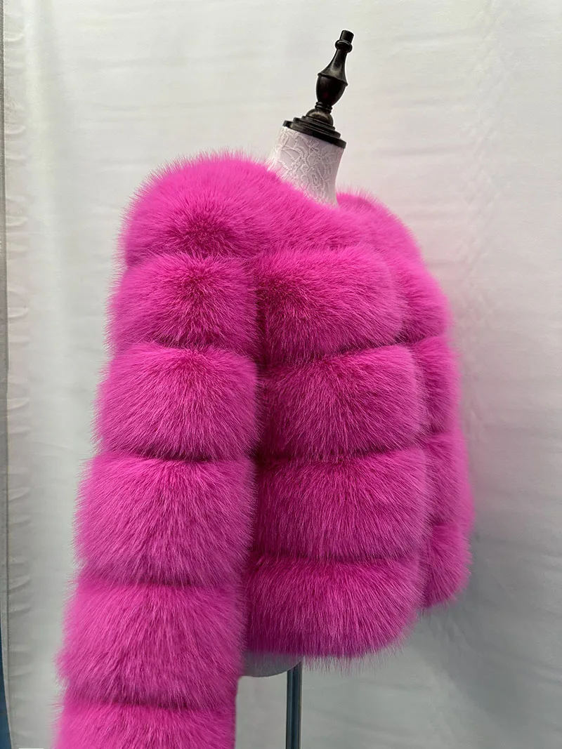 Women's Fashion faux fur coat super hot Autumn Winter women Faux fox fur fluffy jacket high quality Ladies furry coats