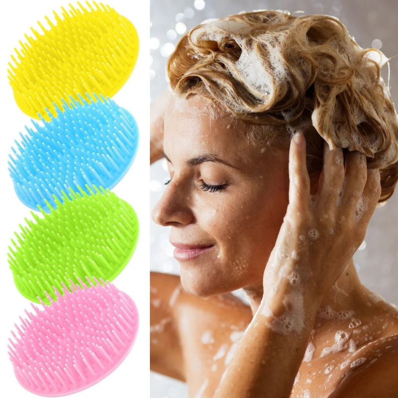 

Portable Silicone Hair Scalp Massager Brush Massaging Shampoo Brush Shower Cleaner Bath Head Massage Hair Washing Comb