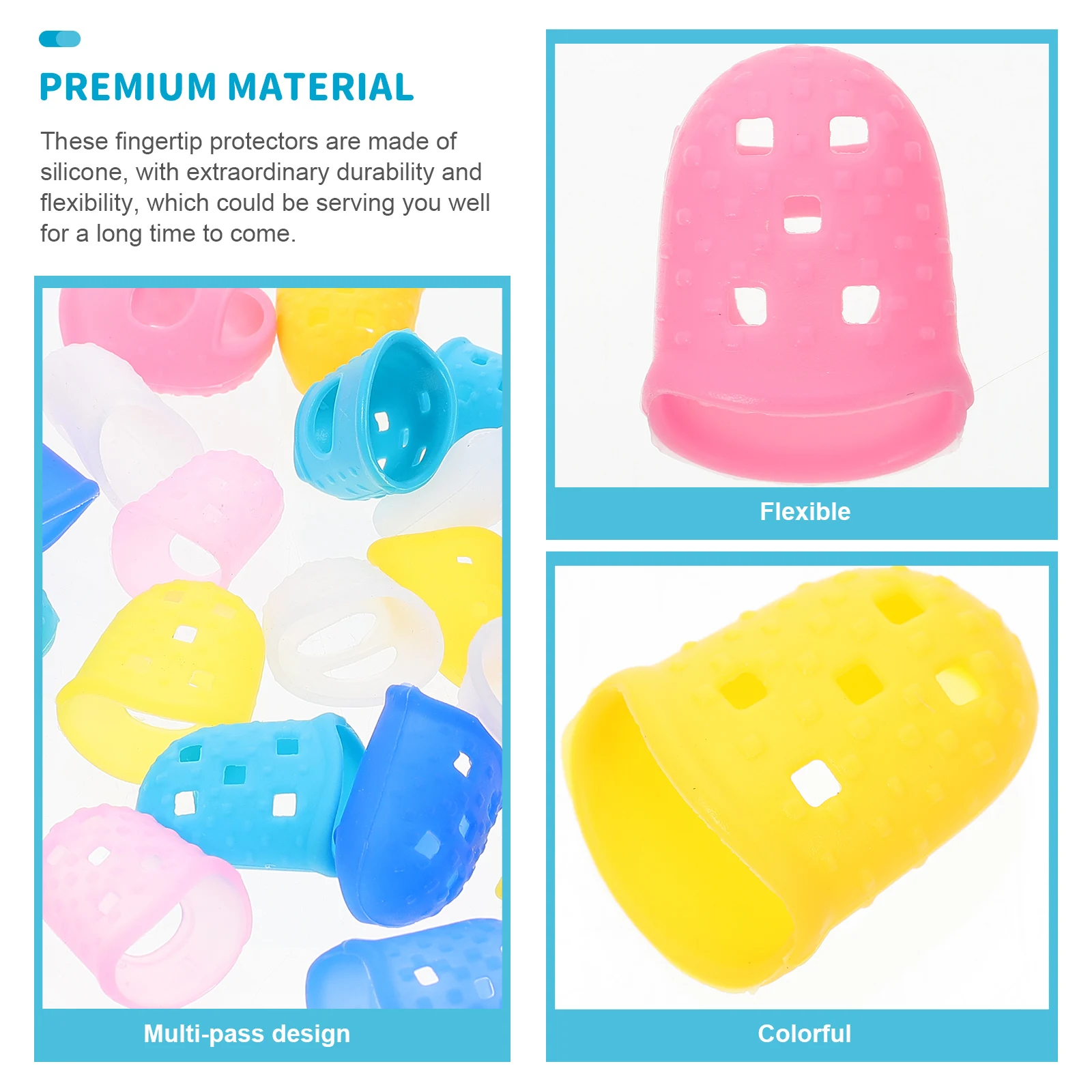 

25 Pcs Guitar Finger Guards Silicone Covers for Fingertip Protection Durable Fits Guitar Mandolin Ukulele Banjo Players Gifts