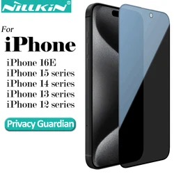 Nillkin for iPhone 16e 15 Pro Max 14 13 12 series Guardian Privacy Tempered Glass 9H Full Screen Protector