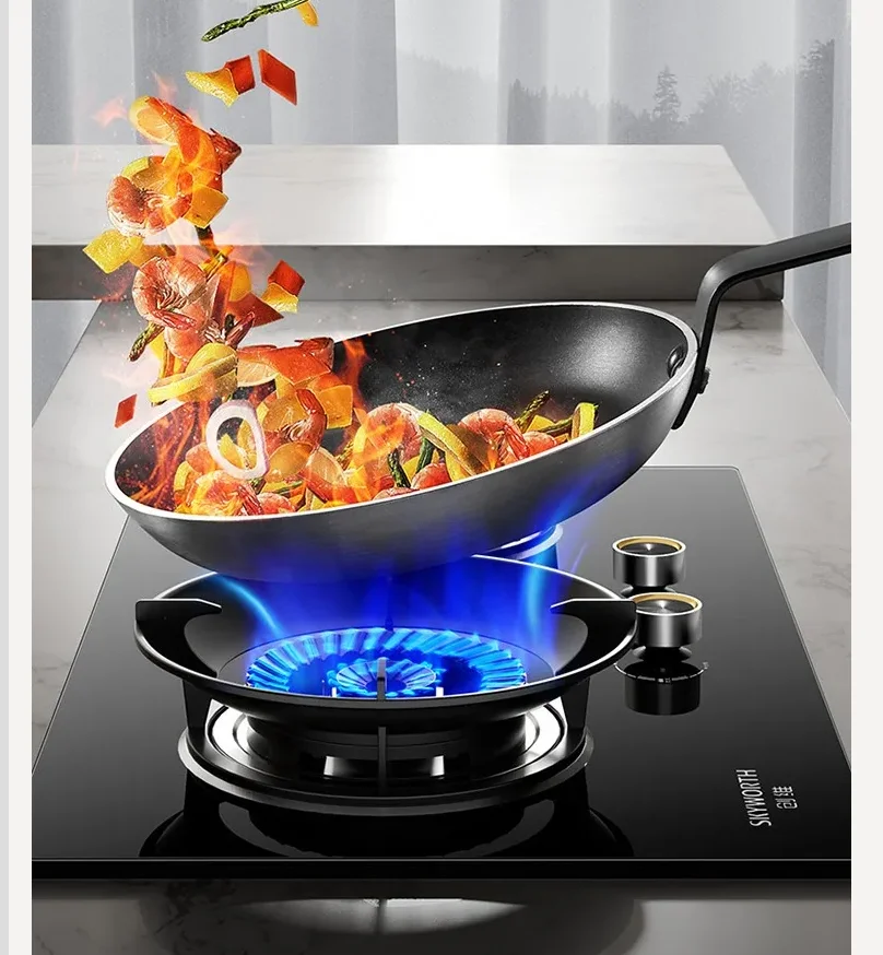 Skyworth 2 Burner Gas Stove Natural Gas LPG Built in Kitchen Stove for Home Use LAL