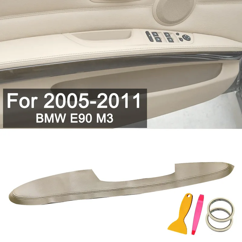 

Driver's door armrest leather Armrest Cover Fit BMW E90 2005-2011 Driver Side Door Handle Restoration