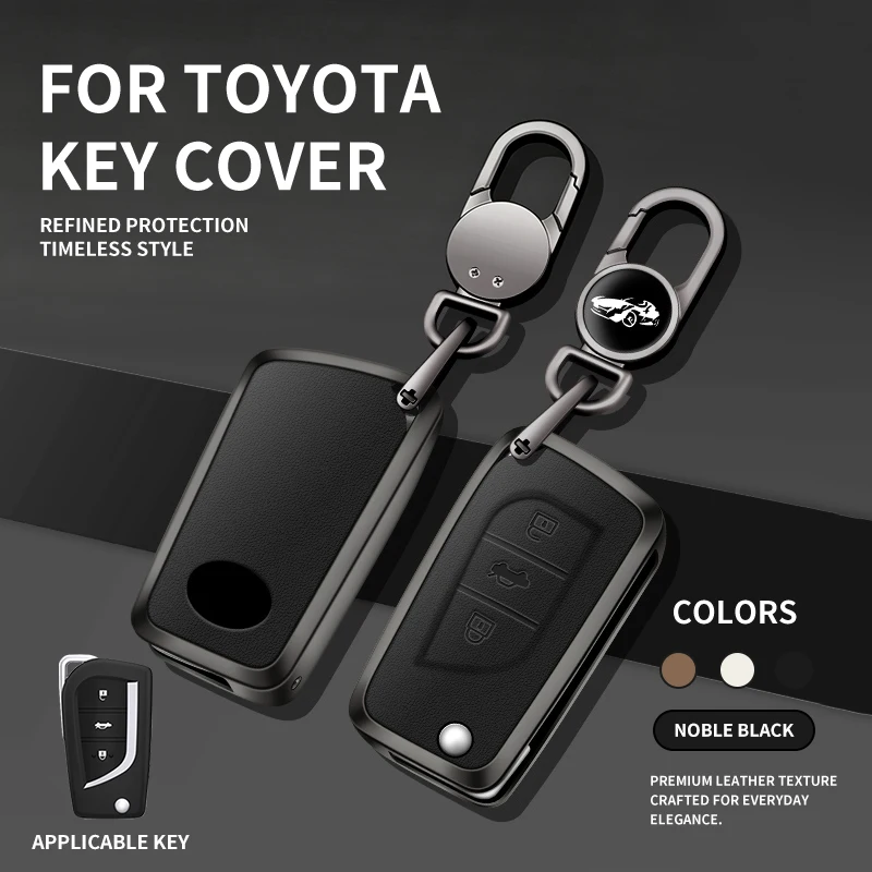 

For Toyota Levin Camry Reiz Highlander Corolla VA2 Toy48 Toy43 Metal Car Key Protective Case - Durable Funda Para Llave