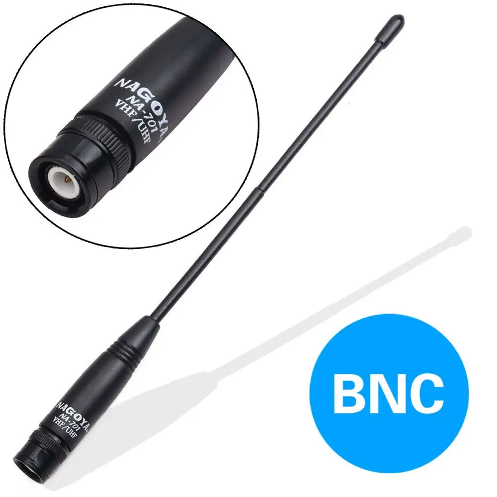 10pcs NEW NAGOYA NA-701 BNC 144/430Mhz Dual Band 2.15dB High Gain Antenna for Radio Walkie Talkie Kenwood ICOM Yeasu