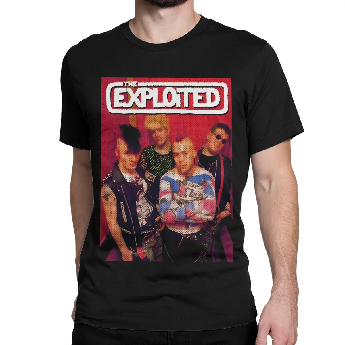 Punk Rock Band Men Women's T Shirt The Exploited Vintage Tees Short Sleeve Round Neck T-Shirt 100% Cotton Classic Tops