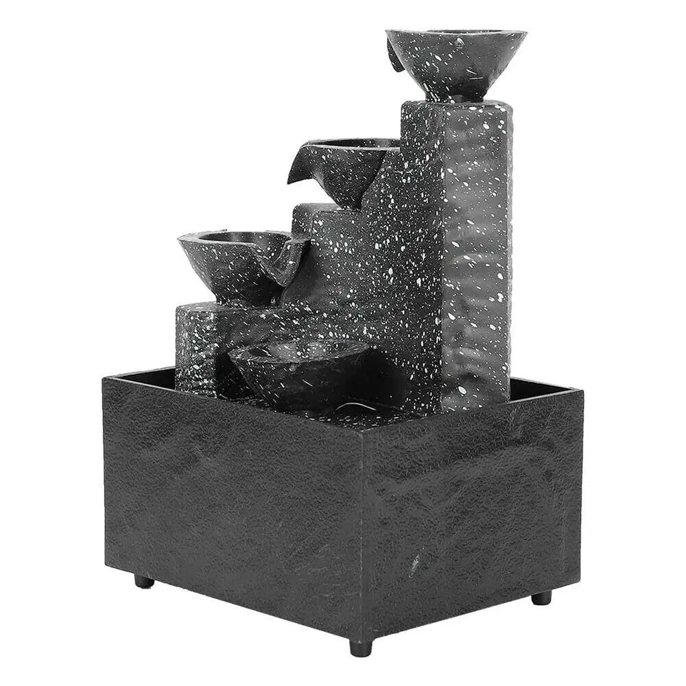 

Landscape Decoration Exquisite Tabletop Fountain Realistic Plastic Flowing Water Ornaments Relaxation Mini Fountain Living Room