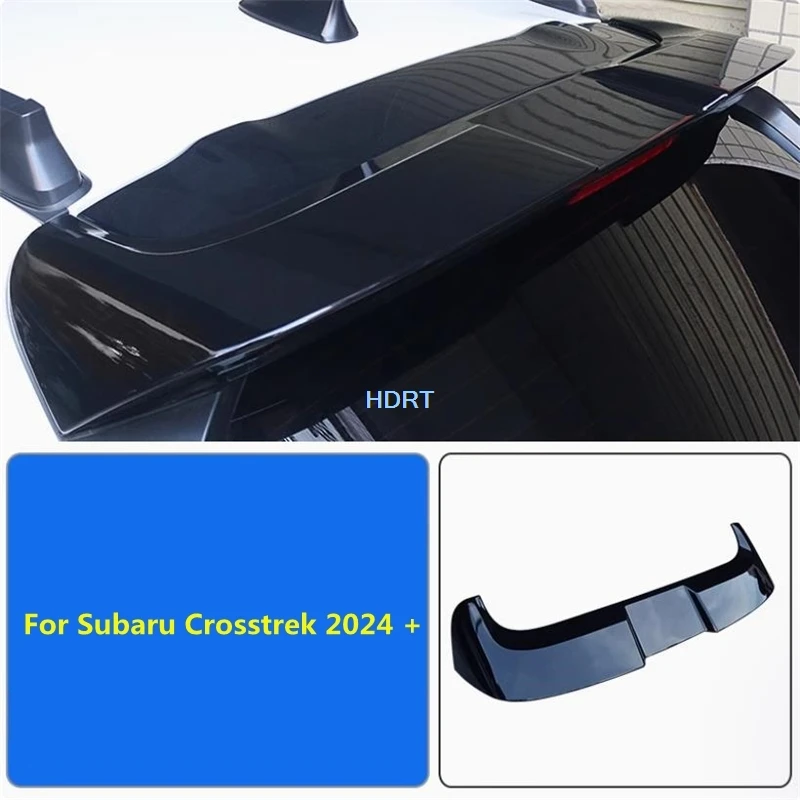 Car Style Roof Tail Wing Cover Rear Spoiler Plate Protector Decoration Accessories Exterior Sticker For Subaru Crosstrek 2024 +