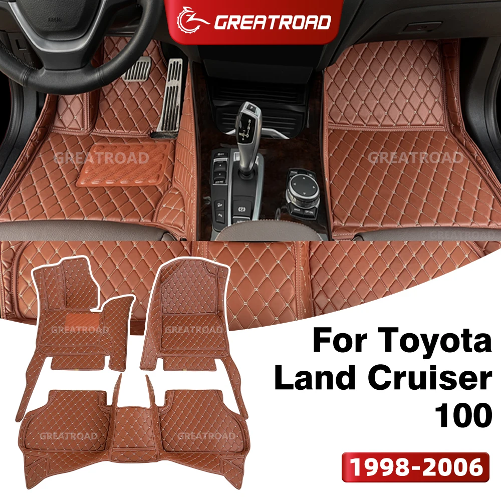 

Автомобильные коврики GREATROAD для Toyota Land Cruiser 100 (5-местный) 1998-2006, на заказ, аксессуары для интерьера