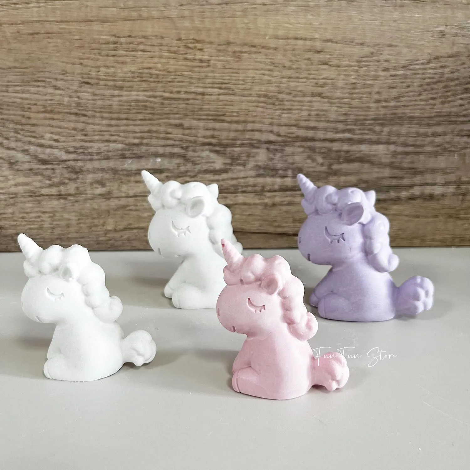 Cute Animal Unicorn Silicone Molds For Candles Resin Epoxy Mould Handmade Tools for Birthday Cake Decoration Biscuits Gifts