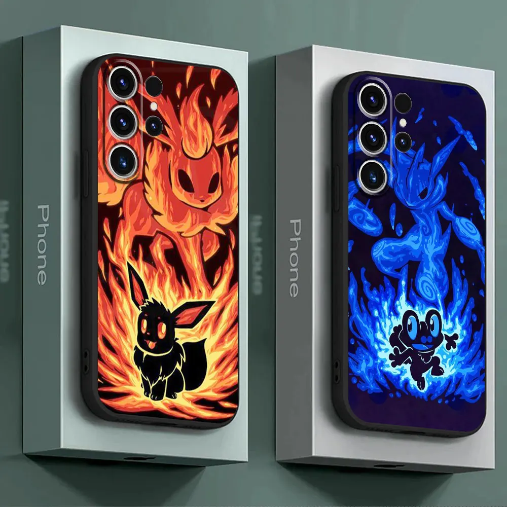 Fall für samsung galaxy s24 s23 ultra s22 plus s20 fe s21 s10 5g lite s10e s9 s8 luxus soft phone abdeckung pokemon ninja greninja