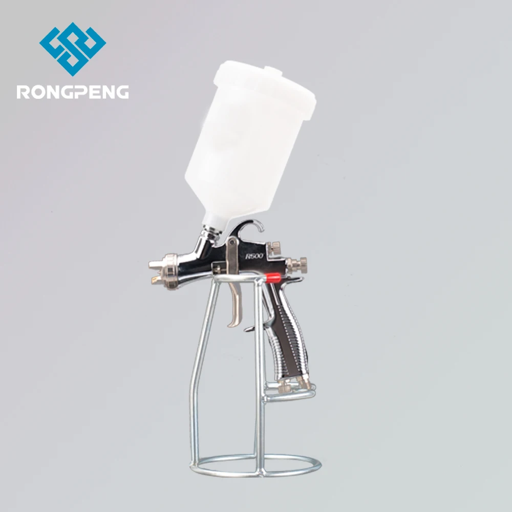 RONGPENG Professional R500 LVLP Spray Gun + 5 Paper Funnels Designed For Water Based Oil Paint Work Flawless Smooth Even Spray