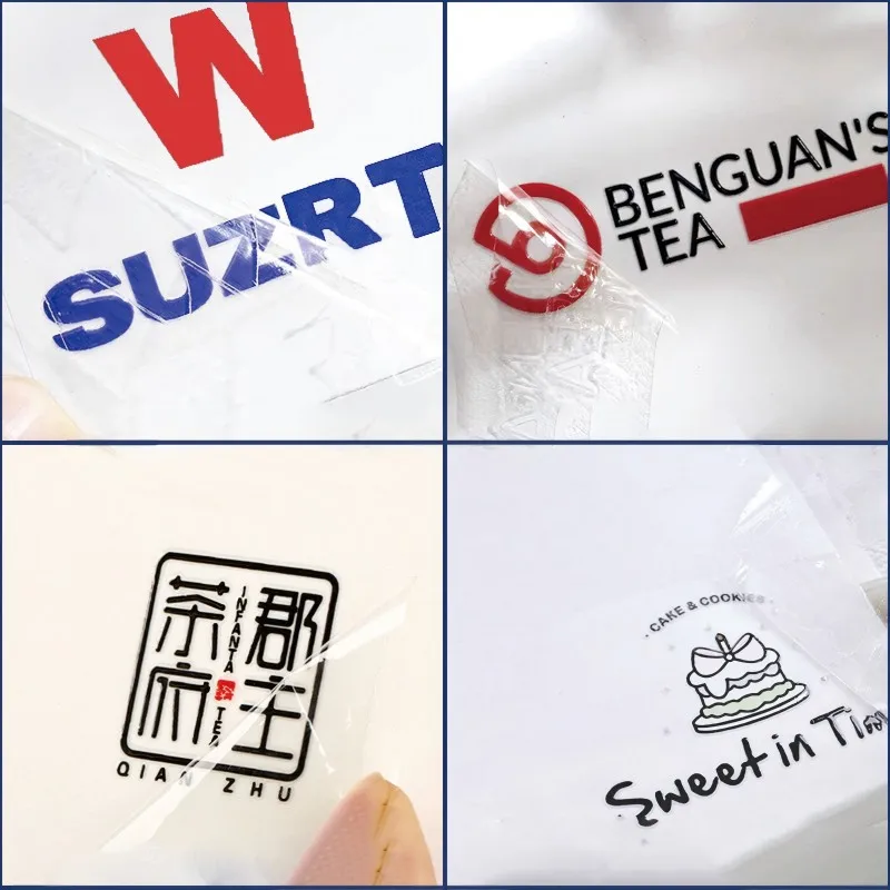 100PCS Custom 3D Logo Sticker Personalized Transfer DTF UV Gold Decal Company Vinyl Crystal Self-adhesive Waterproof Stickers