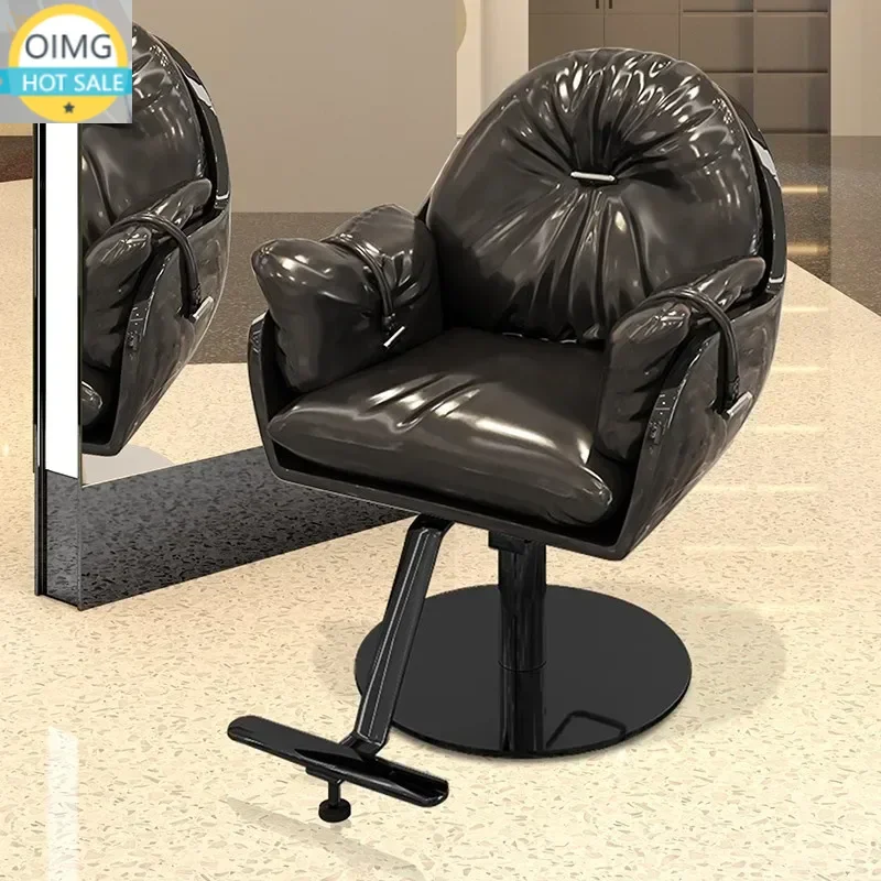 Barbershop Luxury Barber Chair Lifting Premium Beauty Swivel Salon Chair Modern Stool Cadeira De Barbeiro Salon Furniture