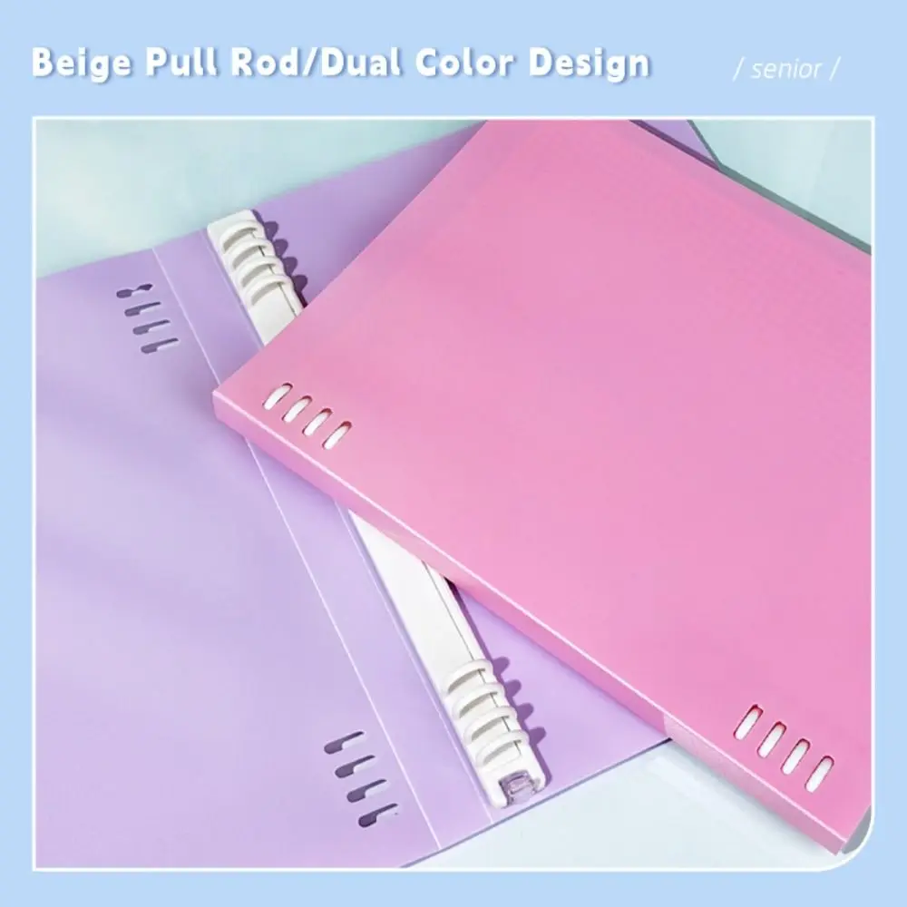 Simple Macaron Color Notebook A5/B5 Detachable Binder Book Horizontal Line Inner Page Diary Book Gift