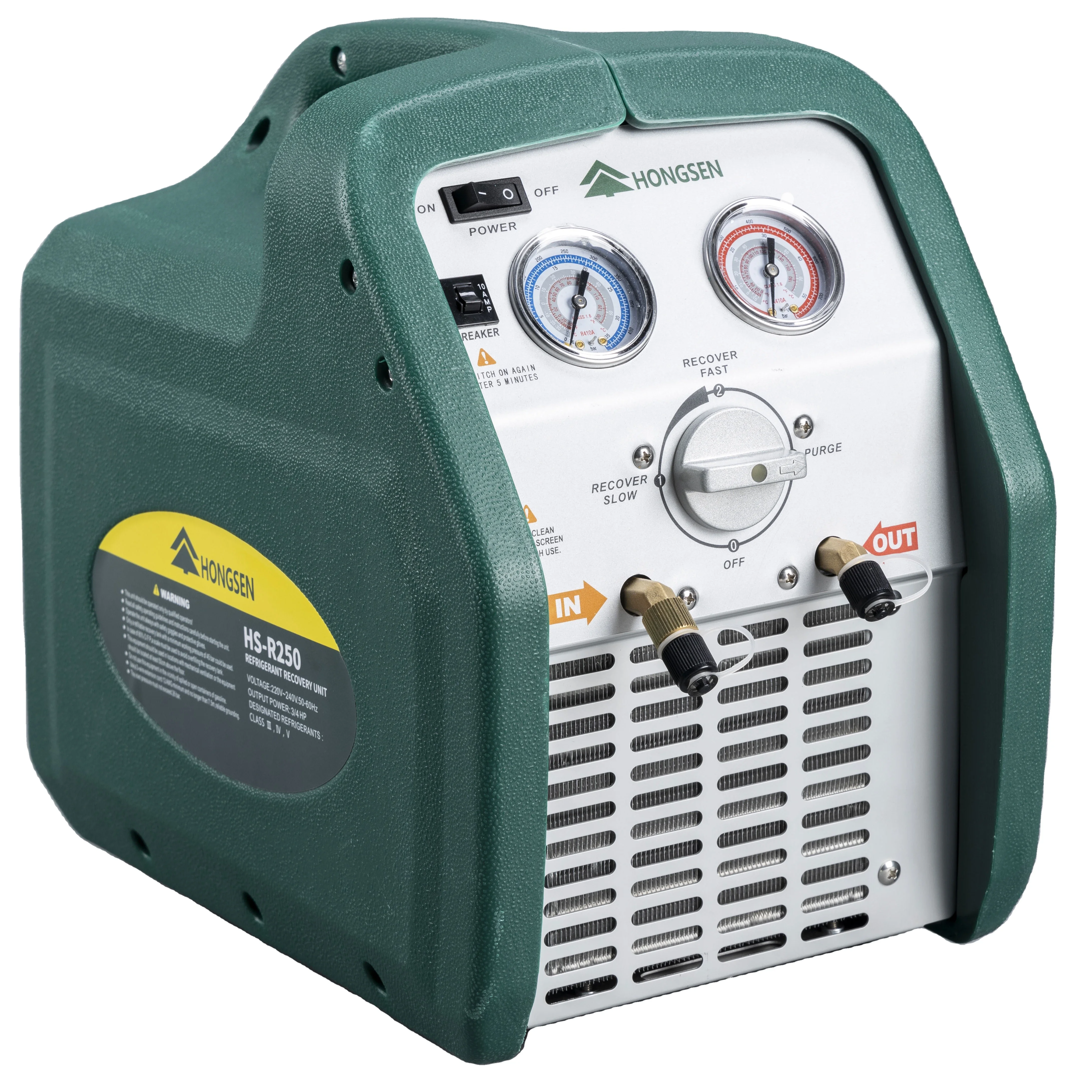 

HONGSEN Portable Freon Recycle Unit 3/4HP Automotive Refrigerant recovery machine for A/C Systems