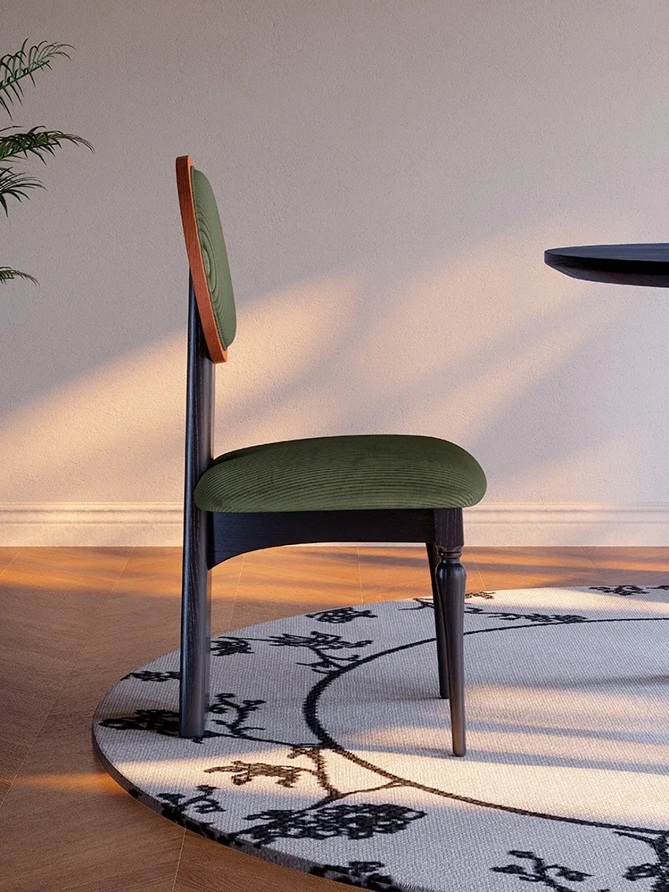 프랑스 레트로 소형 아파트 레스토랑 가정용 의자 디자이너 앤티크 등받이 의자