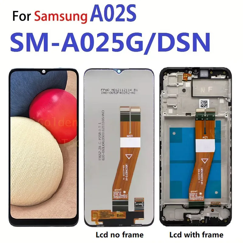For Samsung Galaxy A02S M02S A025G/DSN LCD Display Touch Screen Digitizer A025G Assembly Replacement