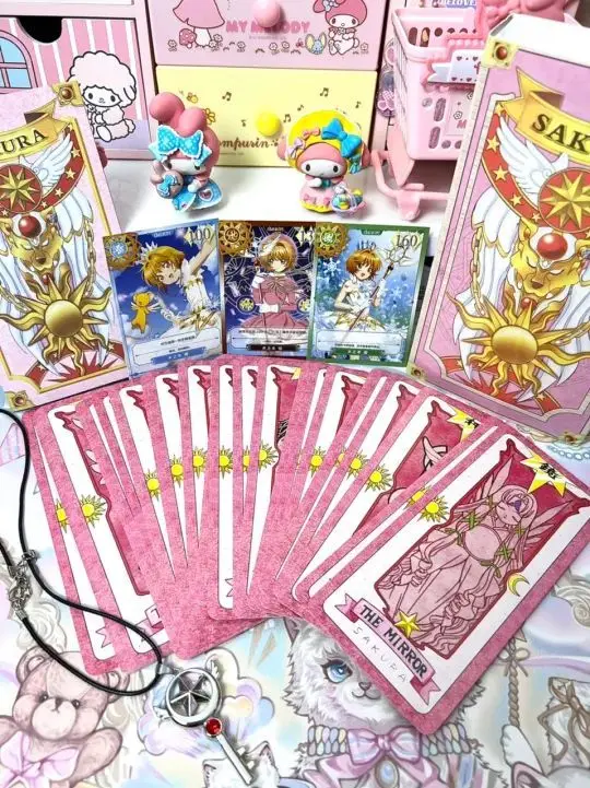 2023 Kaart Captor Sakura 1 Set Sakura Kaart Nieuwe Captor Figuur Clow Kaarten Cosplay Deluxe Edition Anime Prop Cadeau Speelgoed Taort