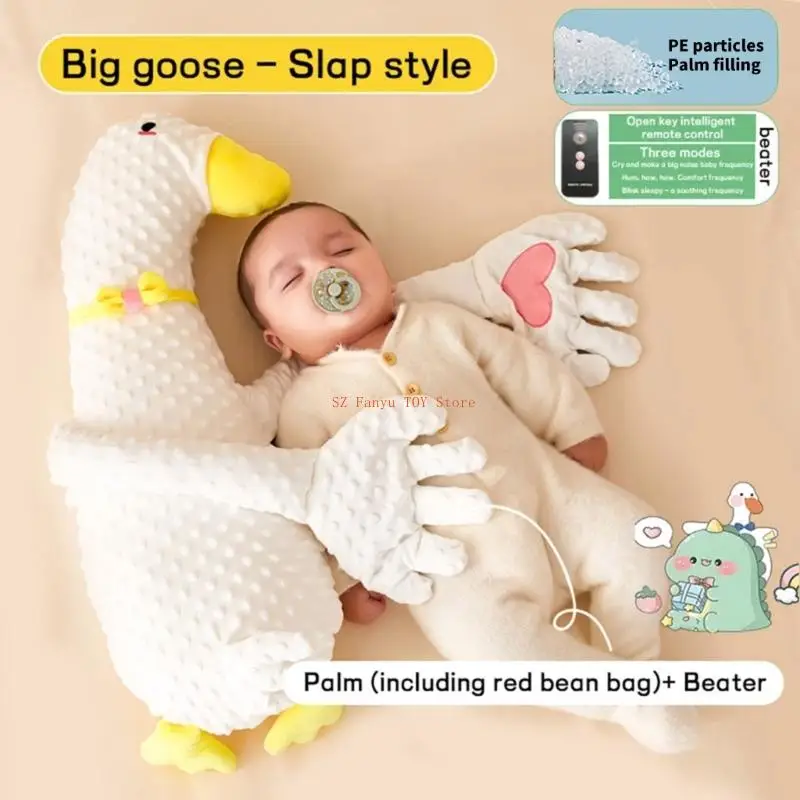 96GC وسادة مساعدة لنوم الرضع خفيفة الوزن مساعد وقت النوم مناسبة للسفر وتهدئة مزاج الطفل القلق لعبة يد