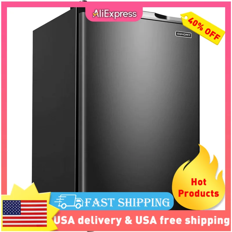 

Euhomy Upright 3.0 Cubic Feet,Single Door Compact Mini Freezer with Reversible Door,Small freezer for Home/Dorm/Apartment/Office