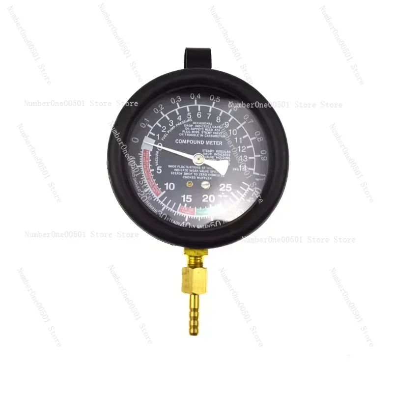 

TU-1 Automotive Vacuum Gauge Professional Manifold Pressure Tester for Engine Diagnostics Fuel System Repair