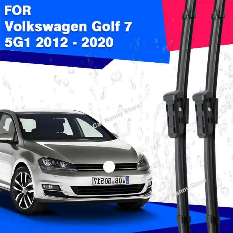 

For Volkswagen VW Golf 7 5G1 VII MK7 2012 - 2020 GTI TDI Variant Sportsvan Alltrack GTE GTD R Front Wiper Blades Windshield